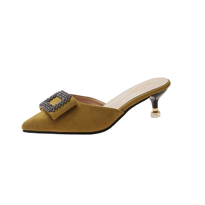 Baotou half slippers women wear 2019 summer new Joker net red sandals women thin heel pointed high heels children
Baotou half slippers women wear 2019 summer new Joker net red sandals women thin heel pointed high heels children