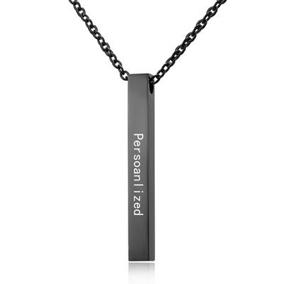 Gold Silver Custom Personalized Vertical Blank Bar Necklace Engraved Name Date Chain Necklace For Women Men Birthday Gift
Gold Silver Custom Personalized Vertical Blank Bar Necklace Engraved Name Date Chain Necklace For Women Men Birthday Gift