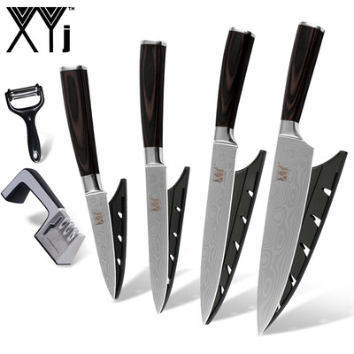 Stainless Steel Kitchen Knife XYJ Kitchen Accessores Knife Sharpener Peeler Beauty Pattern Blade 4 Piece Knife
Stainless Steel Kitchen Knife XYJ Kitchen Accessores Knife Sharpener Peeler Beauty Pattern Blade 4 Piece Knife