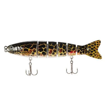 Lixada 13cm19g Lifelike 6 Jointed Sections Trout Swimbait Fishing Lure Hard Bait Fish Hook Fishing Tackle
Lixada 13cm19g Lifelike 6 Jointed Sections Trout Swimbait Fishing Lure Hard Bait Fish Hook Fishing Tackle