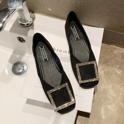 Europe&the United States square flat sole soft bottom flat heel shoes Korean version of work shoes rhinestone square buckle se
Europe&the United States square flat sole soft bottom flat heel shoes Korean version of work shoes rhinestone square buckle se