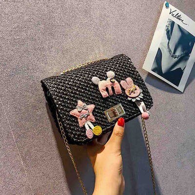 Square Straw Chain Bag Creative Cute Decor Pendant Girl Rattan Weaving Bag Clutch Shoulder Bag
Square Straw Chain Bag Creative Cute Decor Pendant Girl Rattan Weaving Bag Clutch Shoulder Bag