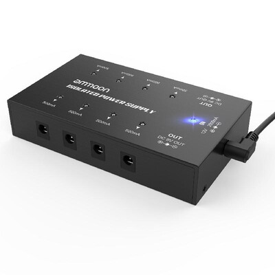 ammoon Compact Size Guitar Effect Power Supply 8 Isolated DC Outputs for 9V18V Guitar Effects
ammoon Compact Size Guitar Effect Power Supply 8 Isolated DC Outputs for 9V18V Guitar Effects