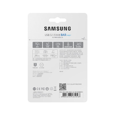 SAMSUNG BAR PLUS 300MBS 256GB USB 31 Gen 1 Flash Drive Pen Drive Metal Memory Stick Storage Device MUF-256BE4CN
SAMSUNG BAR PLUS 300MBS 256GB USB 31 Gen 1 Flash Drive Pen Drive Metal Memory Stick Storage Device MUF-256BE4CN