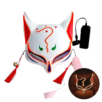 10 Color Fox Half Face Mask Neon Lights Halloween Party Led Lampshade Dark Glowing Cosplay Mask Party Costume Mask
10 Color Fox Half Face Mask Neon Lights Halloween Party Led Lampshade Dark Glowing Cosplay Mask Party Costume Mask