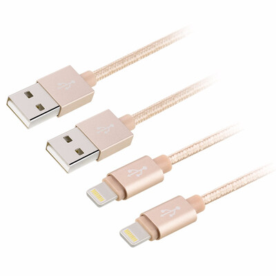 iPhone Cable 2Pack 2x 1M33FT Nylon Braided Syncing&Charging USB Cables Charger Cord for iPhone iPad iPod - Tyrant Gold
iPhone Cable 2Pack 2x 1M33FT Nylon Braided Syncing&Charging USB Cables Charger Cord for iPhone iPad iPod - Tyrant Gold