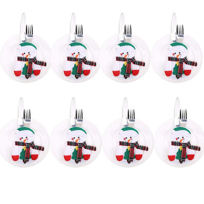 Tailored 8 PCS Sachets For Cutlery Three Design Santa Claus Reindeer Snowman For The Table Of Christmas Decorations
Tailored 8 PCS Sachets For Cutlery Three Design Santa Claus Reindeer Snowman For The Table Of Christmas Decorations