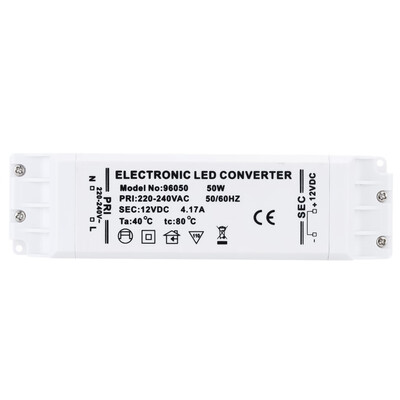 50W LED Driver Transformer 240V 50 60Hz to DC 12V LED Strip Lighting Adapter Converter MR16 MR11
50W LED Driver Transformer 240V 50 60Hz to DC 12V LED Strip Lighting Adapter Converter MR16 MR11