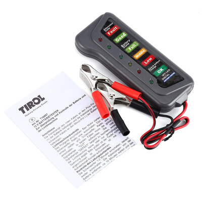 T16897 12V Digital Battery Alternator Tester with 6 LED Lights Display Car Vehicle Diagnostic Tool
T16897 12V Digital Battery Alternator Tester with 6 LED Lights Display Car Vehicle Diagnostic Tool