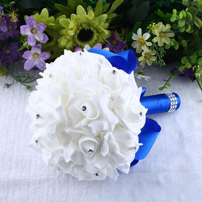 Gobestart Crystal Rose Pearl Bridesmaid Wedding Bouquet Bridal Artificial Silk Flower Blue
Gobestart Crystal Rose Pearl Bridesmaid Wedding Bouquet Bridal Artificial Silk Flower Blue