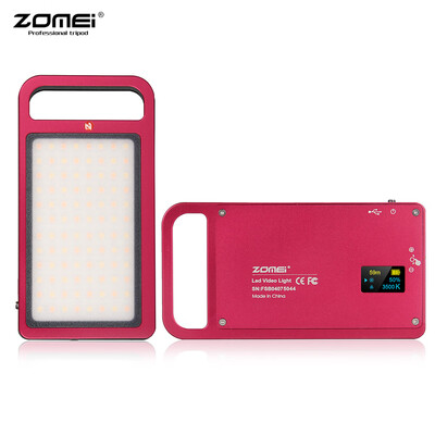 ZOMEI Handheld Mini LED Video Light Camera Photography Fill Light 3000-6500K Dimmable 96pcs LEDs CRI 96 Built-in 2800mAh Battery
ZOMEI Handheld Mini LED Video Light Camera Photography Fill Light 3000-6500K Dimmable 96pcs LEDs CRI 96 Built-in 2800mAh Battery