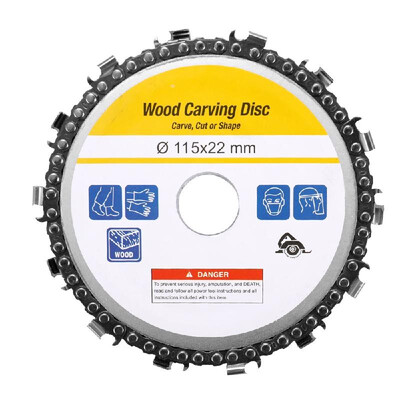4-12 Inch 13 Teeth Grinder Chain Disc 22mm Arbor Woodworking Carving Disc for 4-12" Angle Grinder
4-12 Inch 13 Teeth Grinder Chain Disc 22mm Arbor Woodworking Carving Disc for 4-12" Angle Grinder