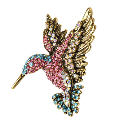 Lively Hummingbird Brooch Pin Crystal Rhinestone Animal Bird Women Garment Scarf Accessory Vintage Jewelry
Lively Hummingbird Brooch Pin Crystal Rhinestone Animal Bird Women Garment Scarf Accessory Vintage Jewelry