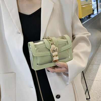 Transparent bag female 2019 summer new wave Korean version of the wild Messenger chain single shoulder jelly bag fashion small square bag
Transparent bag female 2019 summer new wave Korean version of the wild Messenger chain single shoulder jelly bag fashion small square bag