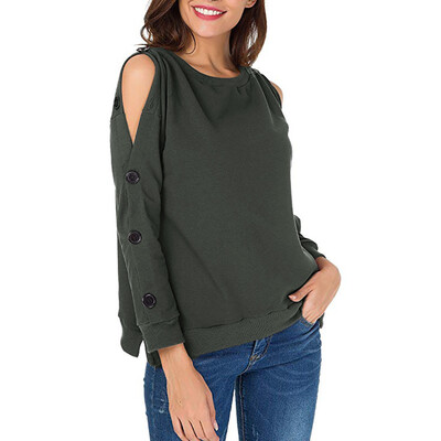 Nomeni Women Sweatshirts Pullover Cold Shoulder Long Sleeve Loose T Shirt Blouses Top
Nomeni Women Sweatshirts Pullover Cold Shoulder Long Sleeve Loose T Shirt Blouses Top