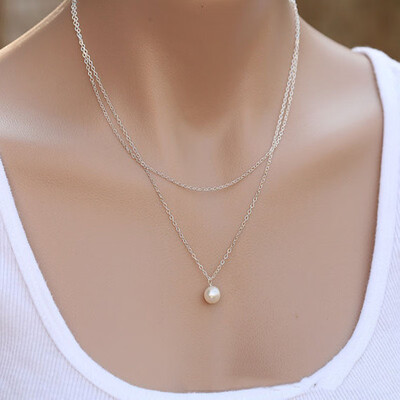 Simulated pearl necklaces pendants for women gold silver Color long chain female pendant necklace fashion jewelry Collier Femme
Simulated pearl necklaces pendants for women gold silver Color long chain female pendant necklace fashion jewelry Collier Femme