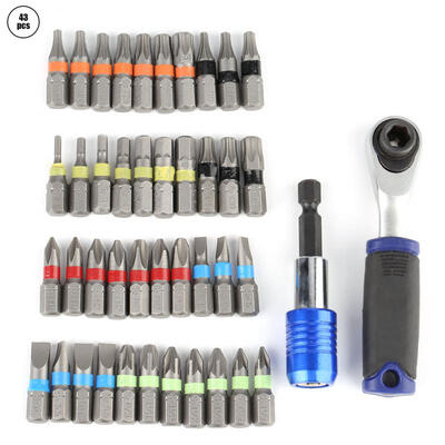 Greensen 43 in 1 Screwdriver Bits Ratchet Wrench Set Cross Slotted Pozi Star Hex Home Repair Tools
Greensen 43 in 1 Screwdriver Bits Ratchet Wrench Set Cross Slotted Pozi Star Hex Home Repair Tools