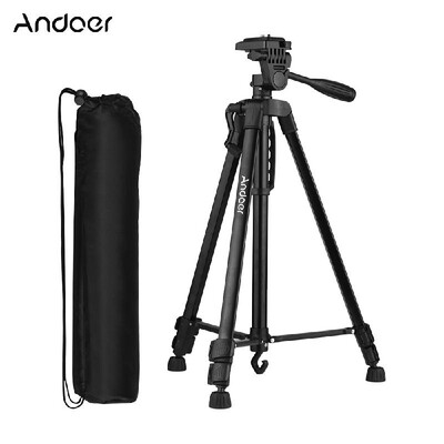 Andoer Lightweight Photography Tripod Stand Aluminum Alloy 3kg Load Capacity Max Height 135cm53in with Carry Bag Phone Holder fo
Andoer Lightweight Photography Tripod Stand Aluminum Alloy 3kg Load Capacity Max Height 135cm53in with Carry Bag Phone Holder fo