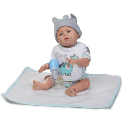 Reborn Baby Doll Baby Bath Toy Full Silicone Body Eyes Open With Clothes 20inch 50cm Lifelike Cute Gifts Toy Boy Blue Dinosaur
Reborn Baby Doll Baby Bath Toy Full Silicone Body Eyes Open With Clothes 20inch 50cm Lifelike Cute Gifts Toy Boy Blue Dinosaur
