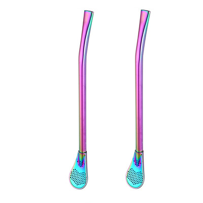 Toponeto 2Pcs Stainless Steel Drinking Tea Yerba Mate Straw Gourd Bombilla Filter Spoon
Toponeto 2Pcs Stainless Steel Drinking Tea Yerba Mate Straw Gourd Bombilla Filter Spoon