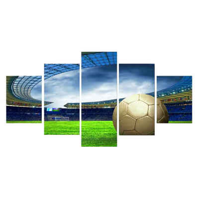 5 Panels HD Gold Soccer Art Oil Painting Football Field Oil Poster Picture Drawing for Home Wall Decor
5 Panels HD Gold Soccer Art Oil Painting Football Field Oil Poster Picture Drawing for Home Wall Decor