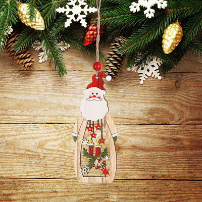 Gobestart Christmas Decorations Wooden Pendant Creative Santa Claus Openwork Ornament
Gobestart Christmas Decorations Wooden Pendant Creative Santa Claus Openwork Ornament