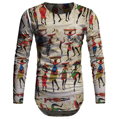 Mens Vintage Printed T-Shirt Ethnic Style Tops Long Sleeve O Neck Casual Blouse
Mens Vintage Printed T-Shirt Ethnic Style Tops Long Sleeve O Neck Casual Blouse