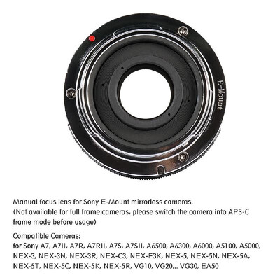 7artisans 35mm F12 Manual Focus Camera Lens Large Aperture APS-C for Fujifilm Fuji X-A1X-A10X-A2X-A3X-ATX-M1X-M2X-T1X-T10
7artisans 35mm F12 Manual Focus Camera Lens Large Aperture APS-C for Fujifilm Fuji X-A1X-A10X-A2X-A3X-ATX-M1X-M2X-T1X-T10