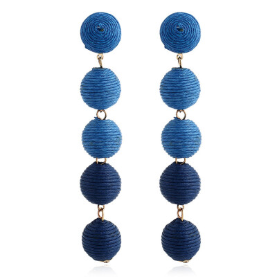 Jewelry Wholesale Bohemian Winding Ball Wholesale Wool Ball Earrings Simple Exaggeration Dropshipping
Jewelry Wholesale Bohemian Winding Ball Wholesale Wool Ball Earrings Simple Exaggeration Dropshipping