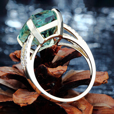 Gorgeous 18K Gold Plated Ring Natural Gemstone Light Green Crystal Wedding Ring Fashion Jewelry Party Women Best Gifts
Gorgeous 18K Gold Plated Ring Natural Gemstone Light Green Crystal Wedding Ring Fashion Jewelry Party Women Best Gifts