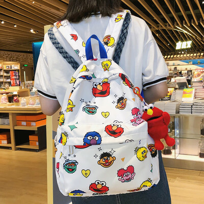 Junior high school student Sesame street schoolbag female Korean version of high school student backpack ulzzang Hyunya style doub
Junior high school student Sesame street schoolbag female Korean version of high school student backpack ulzzang Hyunya style doub