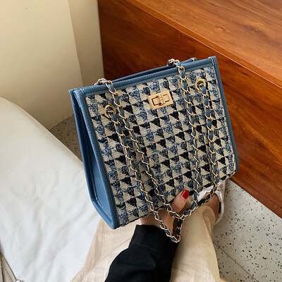 Bag female new wild simple woolen chain shoulder Messenger bag fashion lock buckle bucket
Bag female new wild simple woolen chain shoulder Messenger bag fashion lock buckle bucket