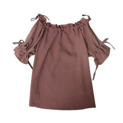 newwomens casual t-shirtSexy Strapless Straps Slash Neck Solid Color Slim Short-sleeved Chiffon Shirt Top
newwomens casual t-shirtSexy Strapless Straps Slash Neck Solid Color Slim Short-sleeved Chiffon Shirt Top