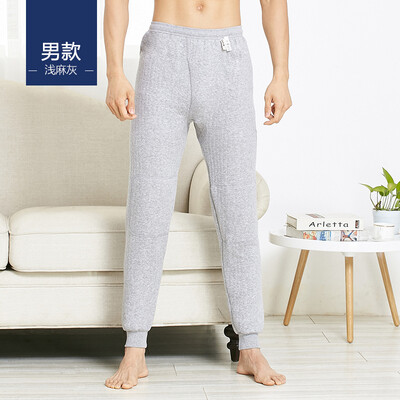 Should&cool trousers men&women couples Qiuyi Qiuku men&women thermal underwear men&women thick three-layer cotton patch warm pants mens light gray ash L170
Should&cool trousers men&women couples Qiuyi Qiuku men&women thermal underwear men&women thick three-layer cotton patch warm pants mens light gray ash L170