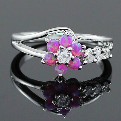 Exquisite Round Cut White Fire Opal Stone 925 Sterling Silver Flower Women Opal Rings Diamond Jewelry Birthday Proposal Gift
Exquisite Round Cut White Fire Opal Stone 925 Sterling Silver Flower Women Opal Rings Diamond Jewelry Birthday Proposal Gift