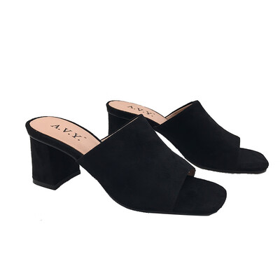 AVY 2019 summer new retro style simple&fashionable Muller high heel one foot female sandals 7590
AVY 2019 summer new retro style simple&fashionable Muller high heel one foot female sandals 7590
