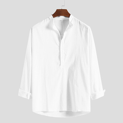 Toponeto Men Ethnic Style Solid Color Cotton Slim Long Sleeve Dress Shirt Blouse Tops
Toponeto Men Ethnic Style Solid Color Cotton Slim Long Sleeve Dress Shirt Blouse Tops