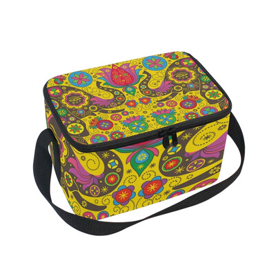 ALAZA Insulated Lunch Box Colorful Background With Elephants Lunch Bag for Men Women Portable Tote Bag Cooler Bag
ALAZA Insulated Lunch Box Colorful Background With Elephants Lunch Bag for Men Women Portable Tote Bag Cooler Bag
