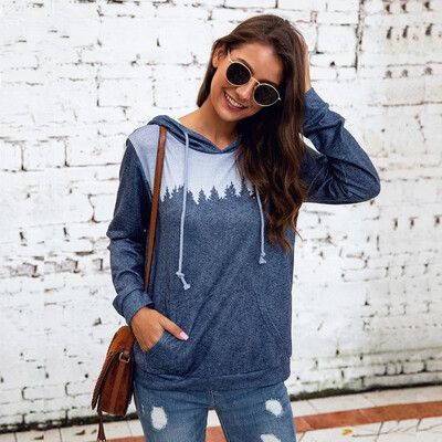 Women Sweatshirt Color Block Printed Splicing Drawstring Hooded Neckline Pocket Long Sleeve Casual Pullover
Women Sweatshirt Color Block Printed Splicing Drawstring Hooded Neckline Pocket Long Sleeve Casual Pullover