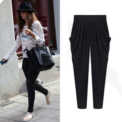 Tailored Plus Size Womens Elastic High Waist Long Pants Loose Harem Pants Trousers BKL
Tailored Plus Size Womens Elastic High Waist Long Pants Loose Harem Pants Trousers BKL