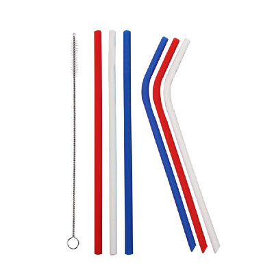 Multicolor Reusable Silicone Straws with Brush for Independence Day Party Decor Drinking Straws
Multicolor Reusable Silicone Straws with Brush for Independence Day Party Decor Drinking Straws