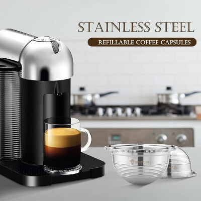 Stainless Steel Coffee Capsules Vertuoline Pod Filters Cup 70ml Brewing Volume Reusable Refillable Coffee Capsule Coffer Set for N
Stainless Steel Coffee Capsules Vertuoline Pod Filters Cup 70ml Brewing Volume Reusable Refillable Coffee Capsule Coffer Set for N