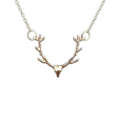 Temperament Fashionable Jewelry Elk Deer Antlers Pendant Necklace Christmas Gift For Women Girl
Temperament Fashionable Jewelry Elk Deer Antlers Pendant Necklace Christmas Gift For Women Girl