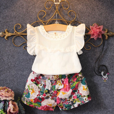 Summer New Fashion 2PCS Baby Kid Girls Clothes Set T-shirtFloral Shorts Pants Outfits 2-7 Years
Summer New Fashion 2PCS Baby Kid Girls Clothes Set T-shirtFloral Shorts Pants Outfits 2-7 Years