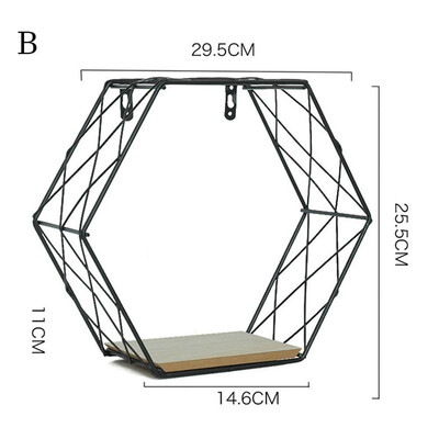 Siaonvr Iron Hexagonal Grid Wall Shelf Combination Hanging Geometric Figure Decoration
Siaonvr Iron Hexagonal Grid Wall Shelf Combination Hanging Geometric Figure Decoration