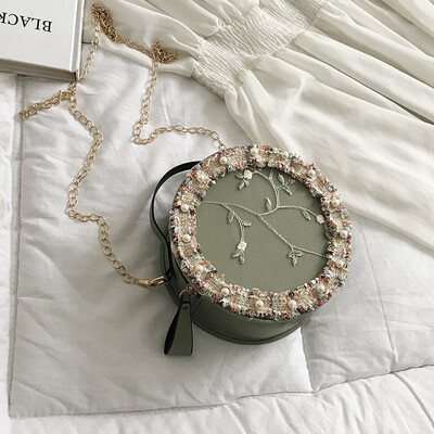 2019 new wild portable small round bag female chic embroidered Sen fairy neem bag lace chain shoulder bag
2019 new wild portable small round bag female chic embroidered Sen fairy neem bag lace chain shoulder bag