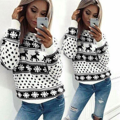 Women Casual Long Sleeve Hoodie Sweatshirt Blouse Tops Hooded T-shirt Pullover Christmas Winter
Women Casual Long Sleeve Hoodie Sweatshirt Blouse Tops Hooded T-shirt Pullover Christmas Winter