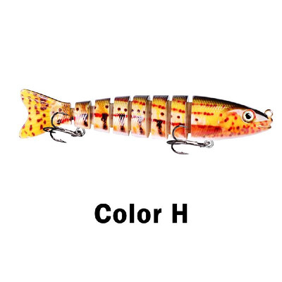 12cm 19g Fishing Lure Hard Bait 8 Segments Swimbait Crankbait Artificial Fishing Lure Bait with Treble Hooks
12cm 19g Fishing Lure Hard Bait 8 Segments Swimbait Crankbait Artificial Fishing Lure Bait with Treble Hooks