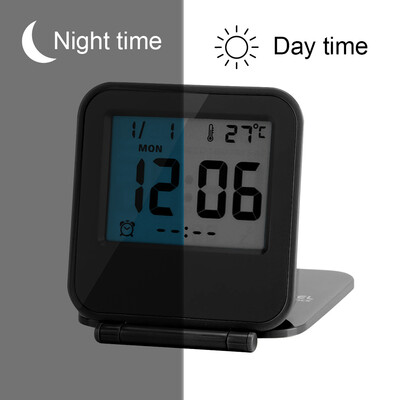 Greensen Portable Foldable Tabletop Travel Digital Alarm Clock with Temperature Calendar Date WeekAlarm Clock
Greensen Portable Foldable Tabletop Travel Digital Alarm Clock with Temperature Calendar Date WeekAlarm Clock