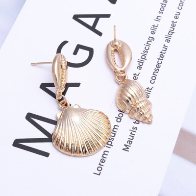 EK646 Bohemian Sea Shell Drop Earrings For Women Metal Starfish Conch Shell Cowrie Statement Earrings 2019 Summer Beach Jewelry
EK646 Bohemian Sea Shell Drop Earrings For Women Metal Starfish Conch Shell Cowrie Statement Earrings 2019 Summer Beach Jewelry